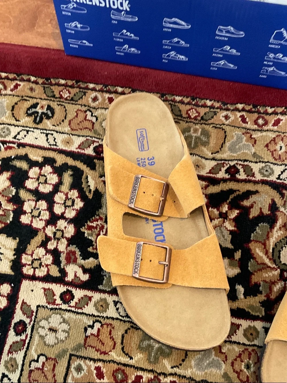 Birkenstock Arizona Suede Sandals in Mink